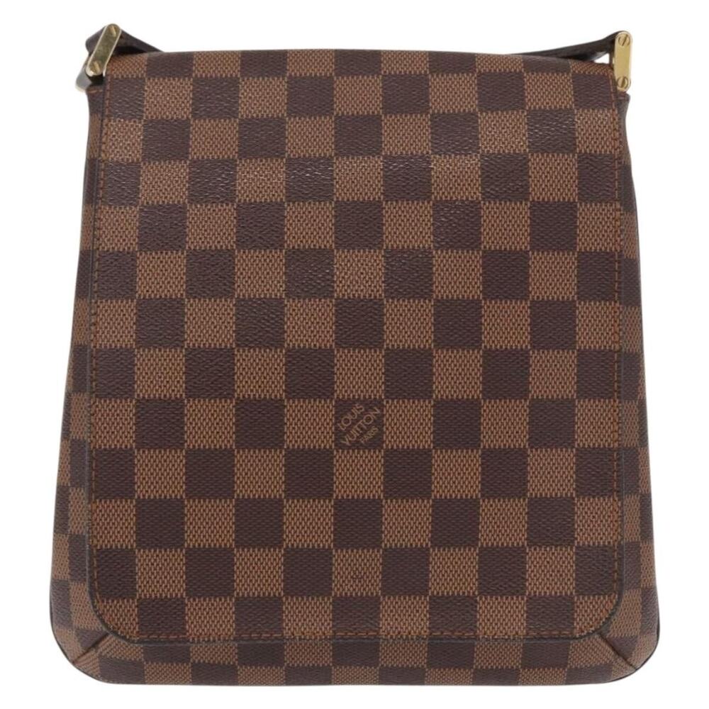 Louis Vuitton Damier Ebene Musette Salsa Short Shoulder Bag Brown